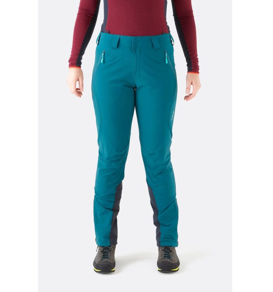 Трековые женские штаны Rab Ascendor AS Wmn Sagano зеленые для активного отдыха походов и путешествий, одежда и обувь для альпинизма и туризма в онлайн магазине спортивных товаров