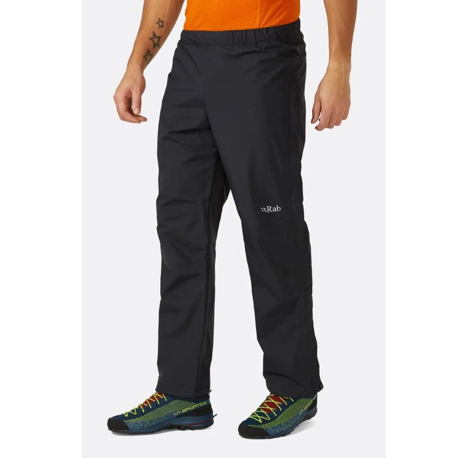 Тонкие водонепроницаемые брюки Rab Downpour Eco FZ Mns для активного отдыха походов и путешествий в интернет-магазине спортивной одежды и обуви