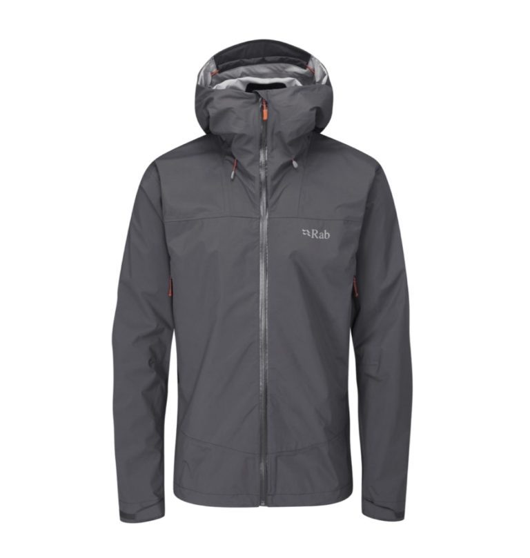 Куртка Rab Downpour Plus 2.0 Mns graphene для активного отдыха, походов и путешествий, одежда и обувь для хайкинга и альпинизма в онлайн магазине