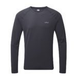Термофутболка Rab Force LS Tee Mns beluga для активного отдыха, пеших походов и путешествий, одежда и аксессуары для туризма, бег и альпинизм