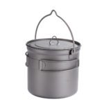 Минималистичная кастрюля Toaks Titanium 1100 мл для активного отдыха путешествий и хайкинга, легкая и прочная для туризма и альпинизма