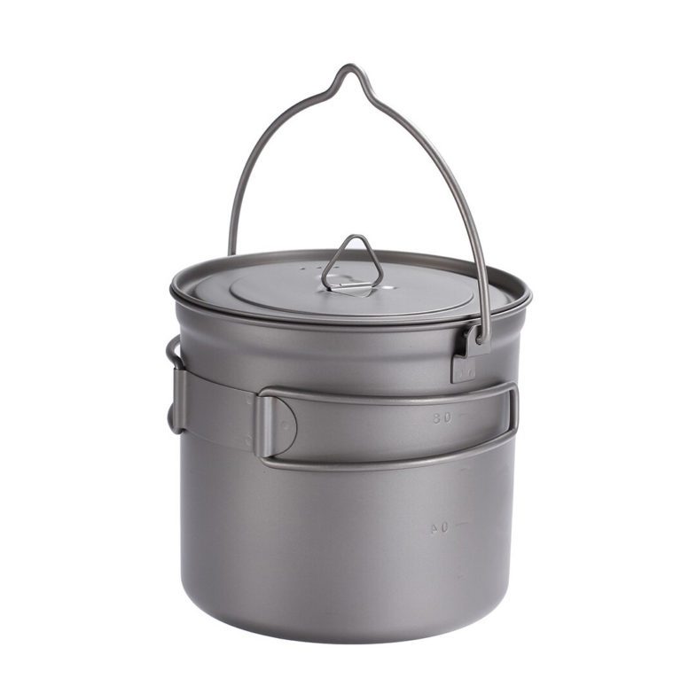 Минималистичная кастрюля Toaks Titanium 1100 мл для активного отдыха путешествий и хайкинга, легкая и прочная для туризма и альпинизма