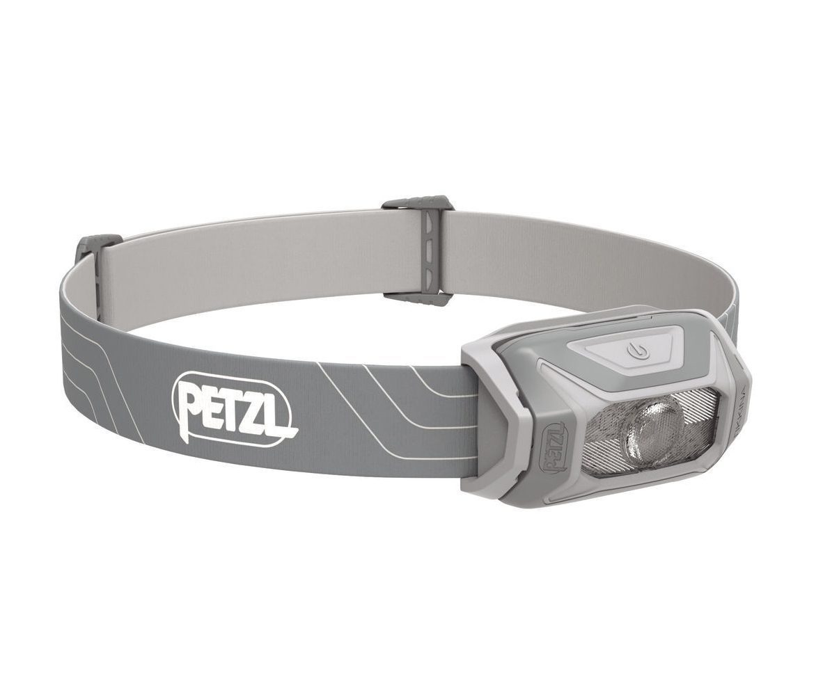 Налобный фонарь Petzl Tikkina серый для активного отдыха, туризма и походов в интернет-магазине экипировки для активной жизни, одежды и обуви для путешествий, хайкинга и альпинизма