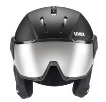 Экипировка для активного отдыха: горнолыжный шлем Uvex Instinct Visor черный мат, спортивная одежда и обувь для походов, путешествий и альпинизма в онлайн-магазине