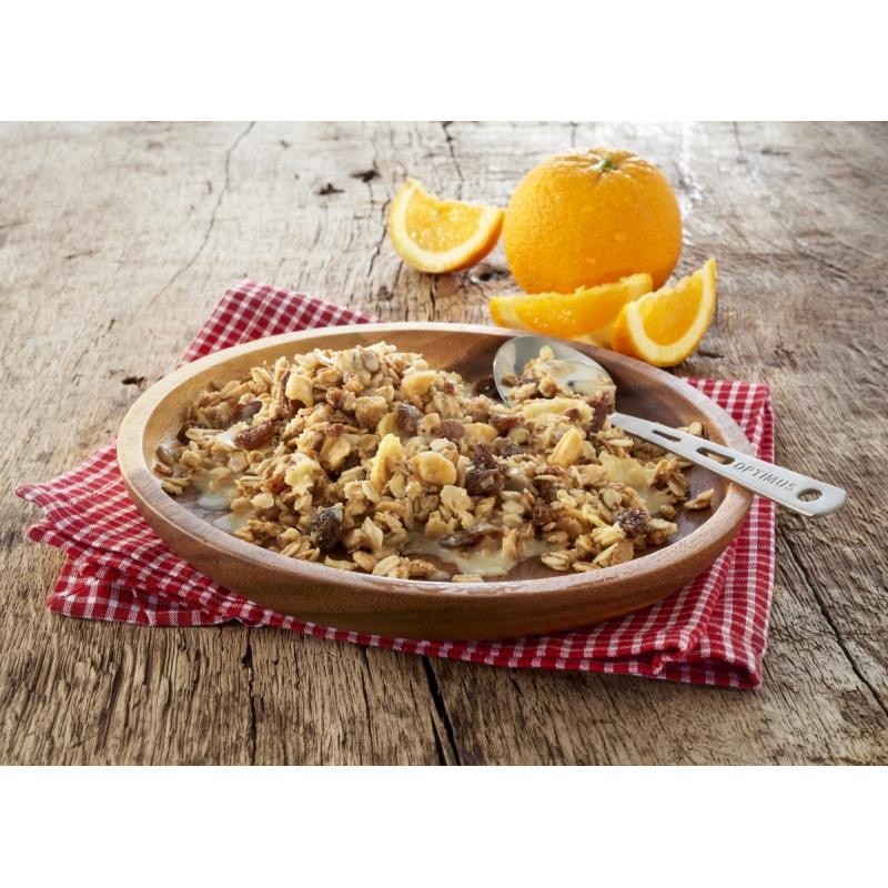 Цельнозерновые мюсли с фруктами Trek’n Eat для активного образа жизни спортивной экипировки обуви и одежды для туризма походов и путешествий