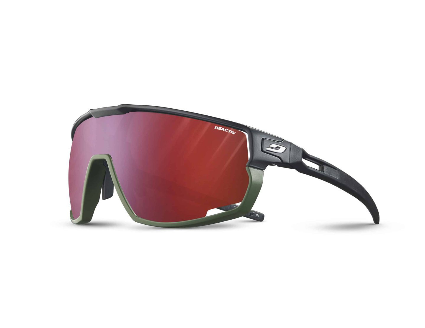 Тонкие спортивные очки Julbo Rush Noir Army для активного отдыха, туризма и походов на онлайн-магазин спортивной одежды и обуви для альпинизма, путешествий и активной жизни