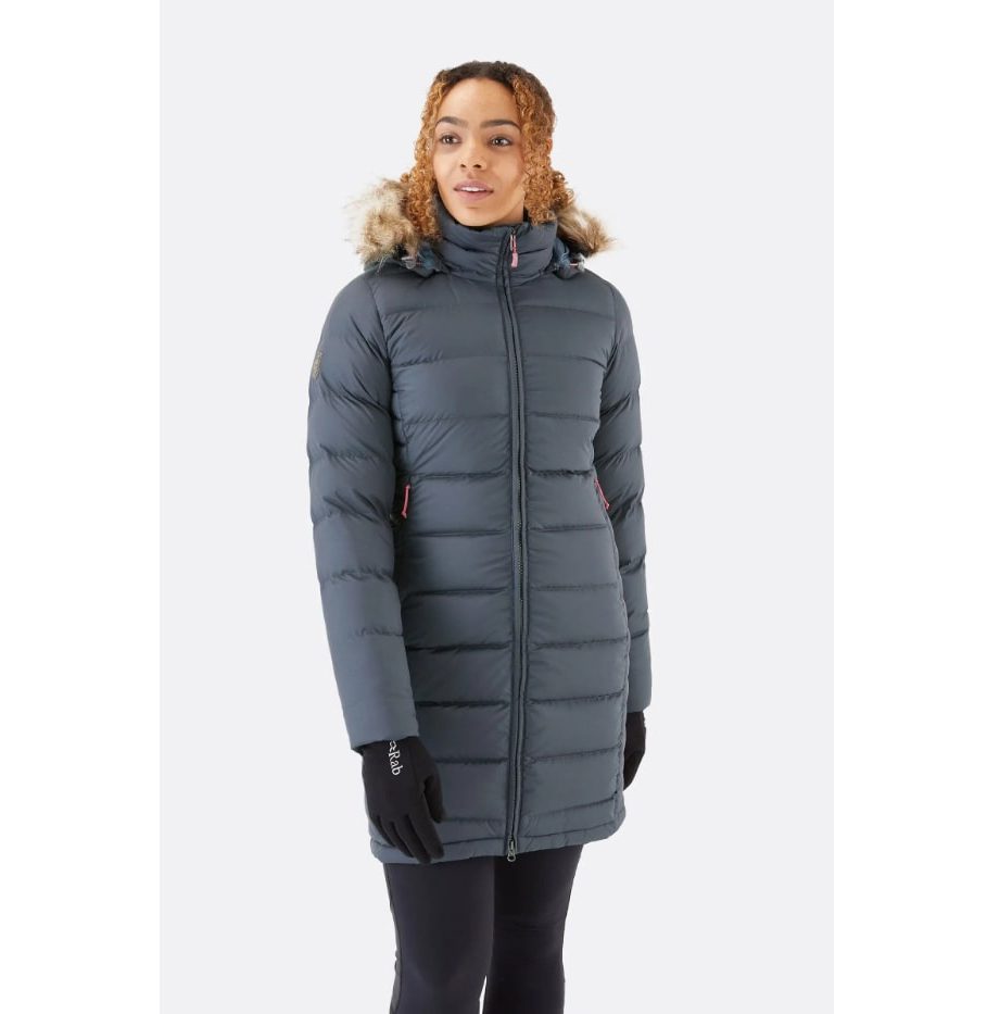 Женская активная лыжная куртка Rab Deep Cover Parka Wmn для туризма и путешествий, одежда и обувь для путешествий и горных походов