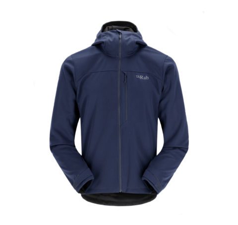 Активная одежда и обувь для туризма и альпинизма, куртка Rab Scimitar Windstopper Mns deep ink для активного отдыха, походов и путешествий