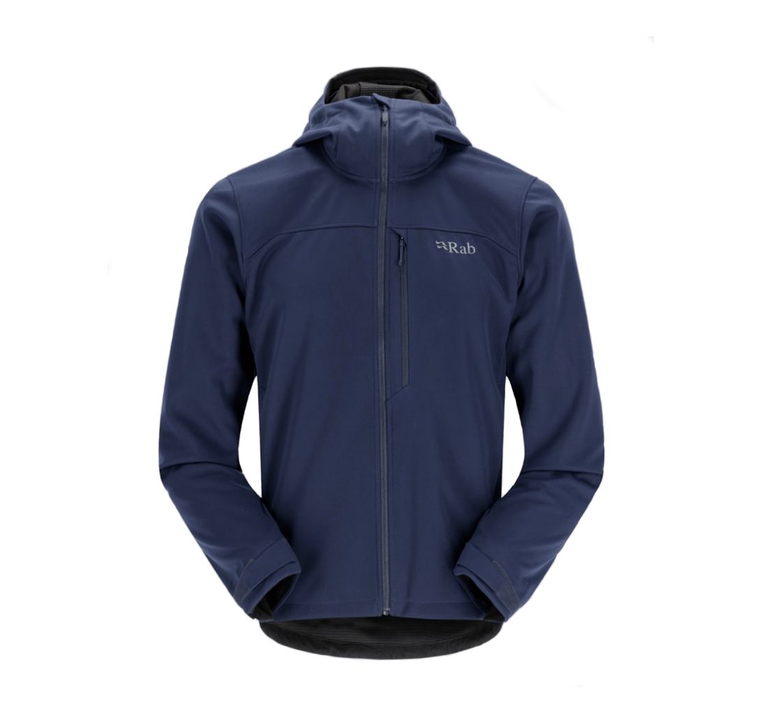 Активная одежда и обувь для туризма и альпинизма, куртка Rab Scimitar Windstopper Mns deep ink для активного отдыха, походов и путешествий