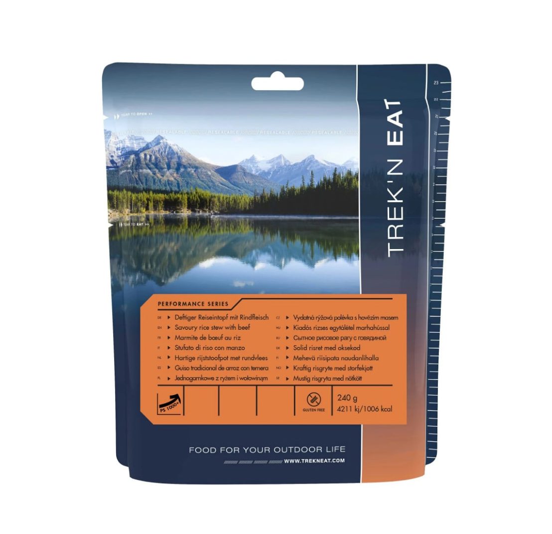 Сытное рисовое рагу с говядиной Trek'n Eat Рисовое рагу с говядиной для активного отдыха и путешествий — спортивная одежда обувь для походов и альпинизма в интернет-магазине для любителей активного образа жизни