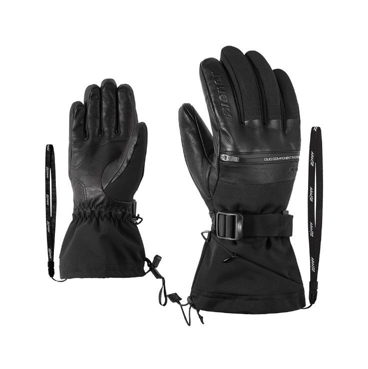 Перчатки Ziener Gallinus DCS черные для активного отдыха и альпинизма, походов и путешествий на сайте магазина спортивной одежды и обуви