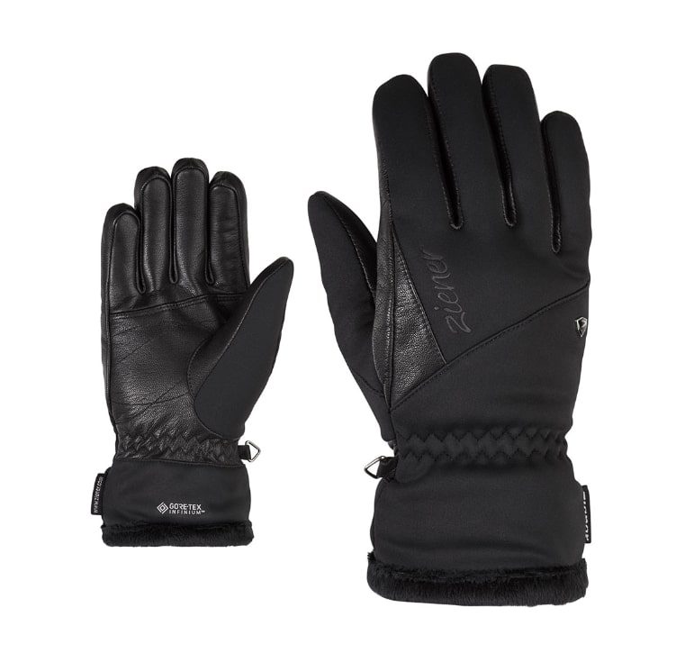 Перчатки Ziener Irda черные для активного отдыха, походов и путешествий в магазине экипировки для альпинизма и туризма