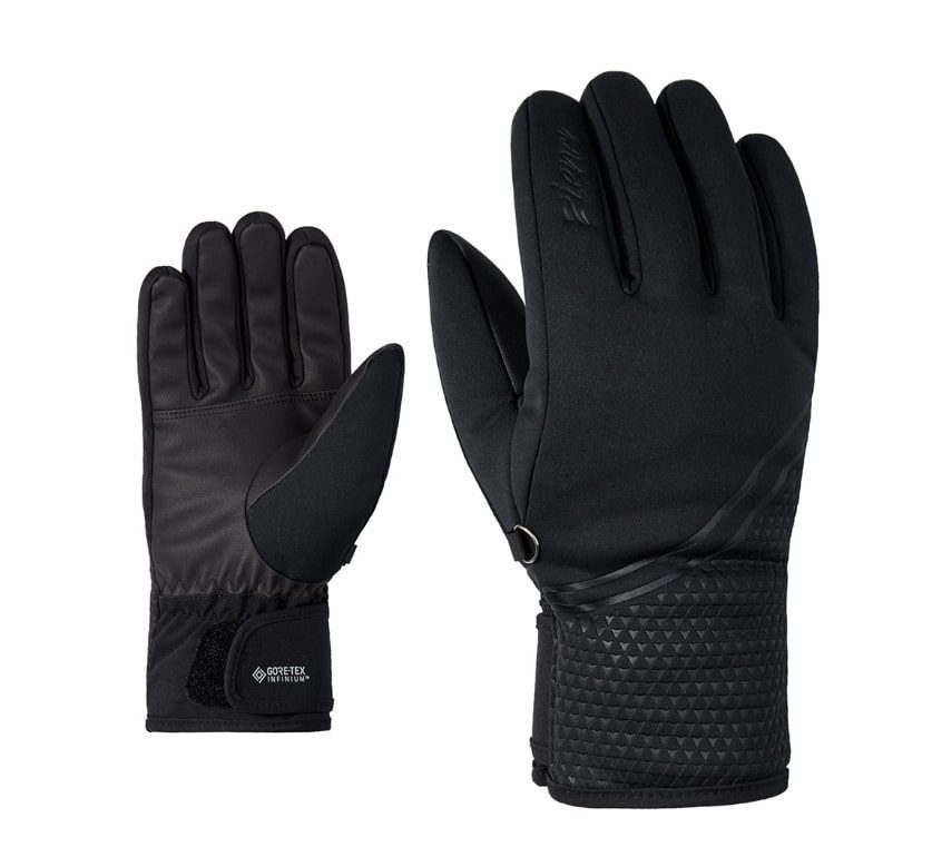 Толстые тактические перчатки Ziener Kanta черные для активного отдыха, туризма и альпинизма на онлайн магазине экипировки для путешествий, спорта и походов