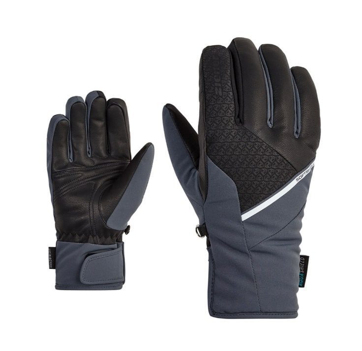 Миниатюра перчаток Ziener Kasadina черные для активного отдыха, туризма и альпинизма для онлайн магазина спортивной одежды и обуви