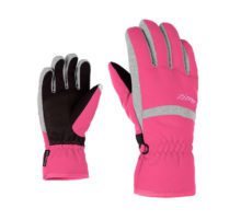 Перчатки для активного отдыха Ziener Lejano pop pink с ярким дизайном, отличные для путешествий, хайкинга, альпинизма и занятий спортом в онлайн магазине экипировки и одежды для активной жизни