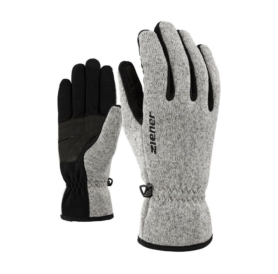Перчатки Ziener Limagios серый меланж для активного отдыха снаряжение для спортивной одежды обуви походов альпинизма путешествий на онлайн магазине спортивных товаров