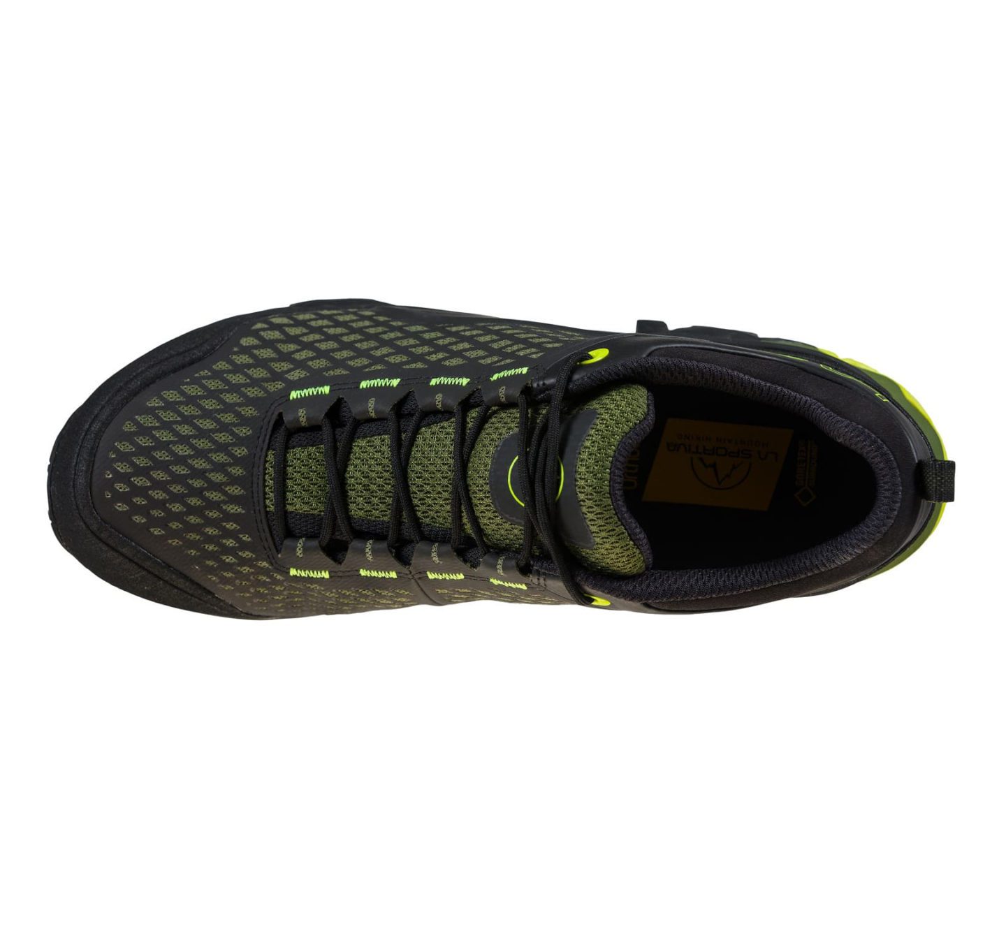 Кроссовки La Sportiva Spire GTX черные неон для активного отдыха походов альпинизма и путешествий в интернет-магазине спортивной одежды обуви для активного образа жизни