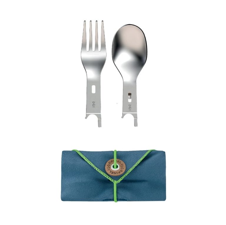 Набор кухонных принадлежностей Opinel Picnic для активного отдыха, походов и путешествий с посудой и складными ножами для занятий на природе, туристической экипировкой и обувью для альпинизма и туризма