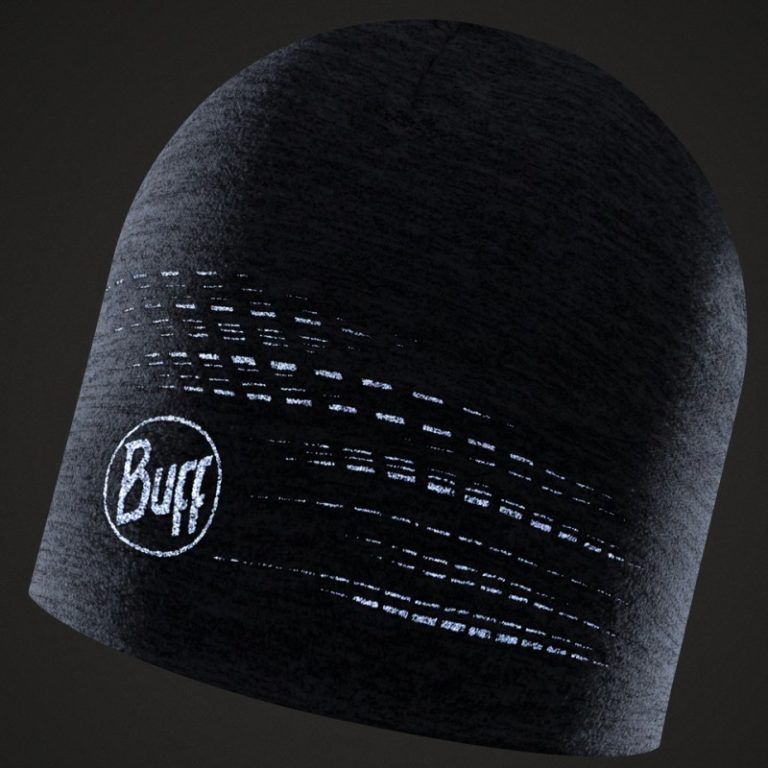 Светоотражающая шапка Buff Dryflx Solid Light Grey для активного отдыха и туризма, одежда и обувь для походов и путешествий
