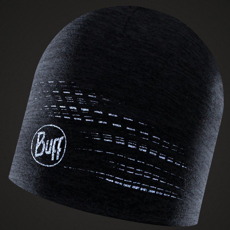 Светоотражающая шапка Buff Dryflx Solid Light Grey для активного отдыха и туризма, одежда и обувь для походов и путешествий