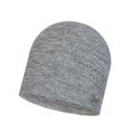 Светоотражающая шапка Buff Dryflx Solid Light Grey для активного отдыха, прогулок, бега, походов, альпинизма, путешествий и спортивной одежды