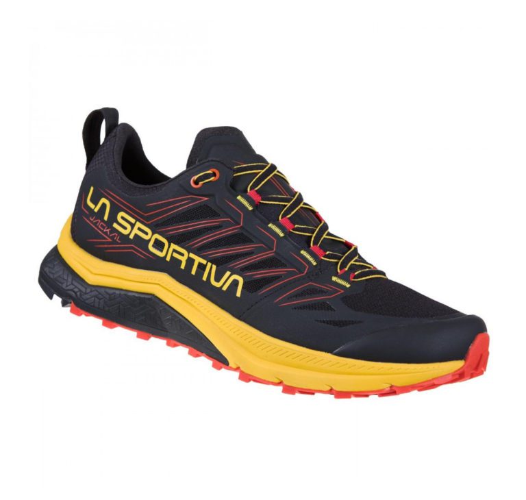Трейлкроссовки La Sportiva Jackal II черно-желтые для активного отдыха и туризма, обувь для хайкинга, походов и путешествий на онлайн-магазин для любителей активной жизни