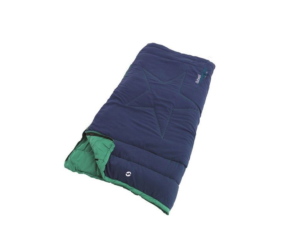 Детский спальный мешок Outwell Champ Kids Ocean Blue для активного отдыха туризма походов и путешествий, комфорт и тепло для детей на природе