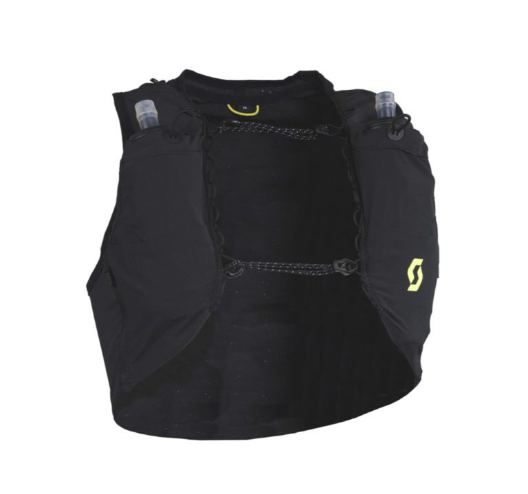 Жилетка Scott Pack Trail RC TR 10 черно-желтая для активного отдыха и альпинизма, походов и путешествий, спортивная одежда и обувь для туризма и хайкинга