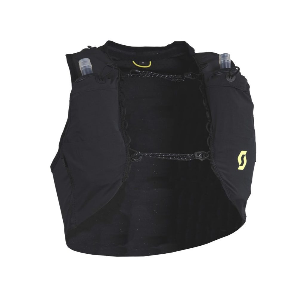 Жилетка Scott Pack Trail RC TR 10 черно-желтая для активного отдыха и альпинизма, походов и путешествий, спортивная одежда и обувь для туризма и хайкинга