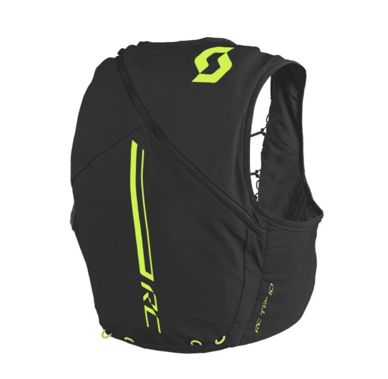 Техническая жилетка Scott Pack Trail RC TR 10 черно-жёлтая для активного отдыха путешествий походов и альпинизма на онлайн магазине спортивной экипировки