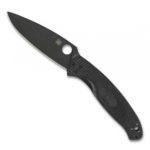Круглая миниатюра ножа Spyderco Resilience Tout Noir для активного отдыха, походов, туризма и спортивной экипировки для онлайн-магазина спортивной экипировки, обуви и одежды