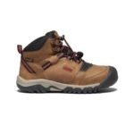 Ботинки Keen Ridge Flex Mid WP бежево-красные для активного отдыха, походов, альпинизма и путешествий в онлайн магазине обуви и экипировки для активной жизни