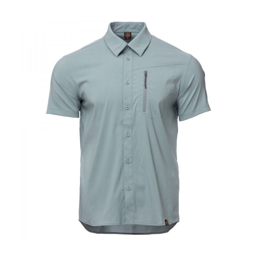 Турбат Майя SS Mns серлая рубашка для активного отдыха, походов и путешествий в интернет-магазине активной одежды и обуви
