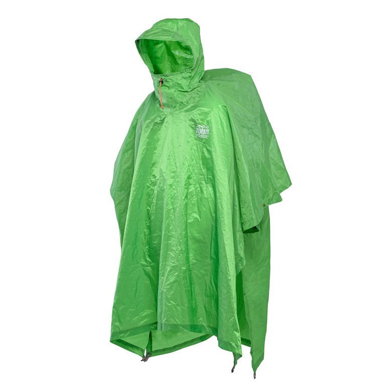 Пончо Turbat Molfar Pro зеленое для активного отдыха, походов, путешествий и альпинизма, одежда и обувь для экстремальных условий