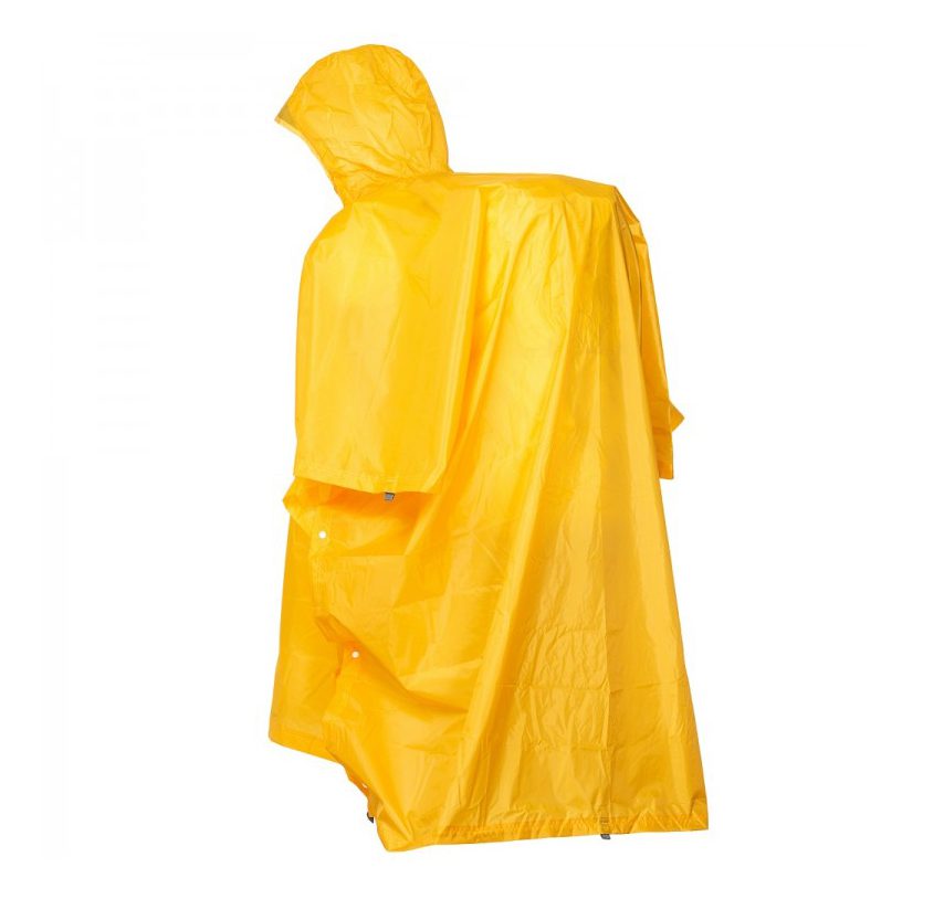Пончо-тент Turbat Molfar желтый для активного отдыха, походов, путешествий, экипировка для туризма, аксессуары для восхождения, одежда и обувь для альпинизма и путешествий
