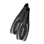 Ласты Cressi-Sub Reaction Pro черные серебро для активного отдыха походов и путешествий, спортивной обуви для туризма и альпинизма