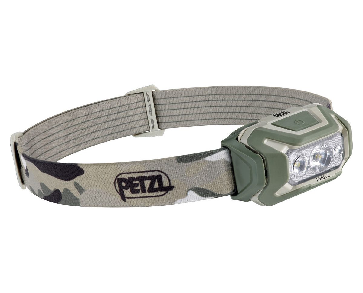 Налобный фонарь Petzl Aria 2 RGB черный для активного отдыха, туризма и альпинизма, экипировка для походов и путешествий в онлайн магазине товаров для активной жизни