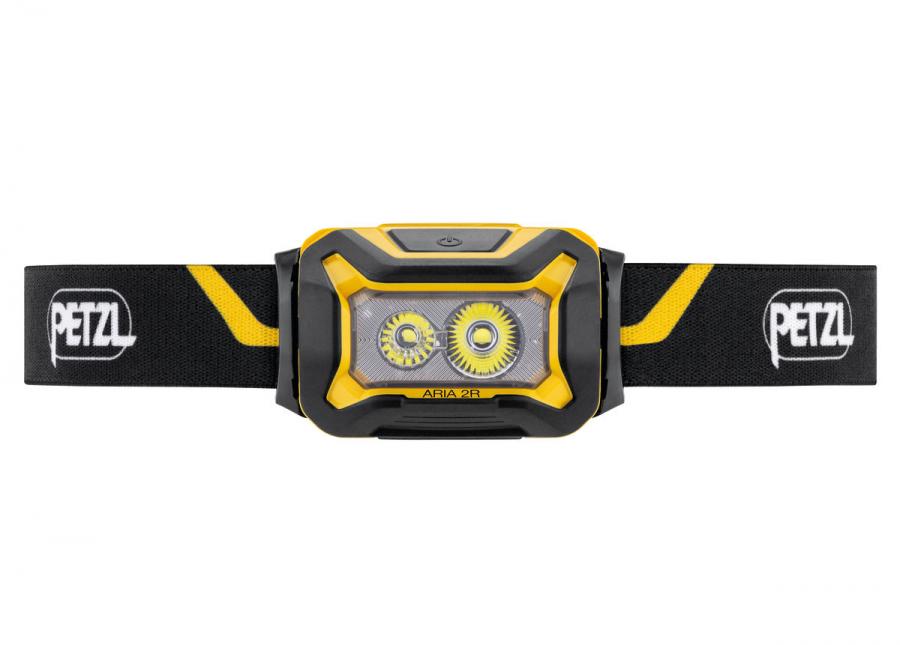 Налобный фонарь Petzl Aria 2R черно-желтый для активного отдыха туризма альпинизма и путешествий в интернет-магазине спортивной одежды и обуви