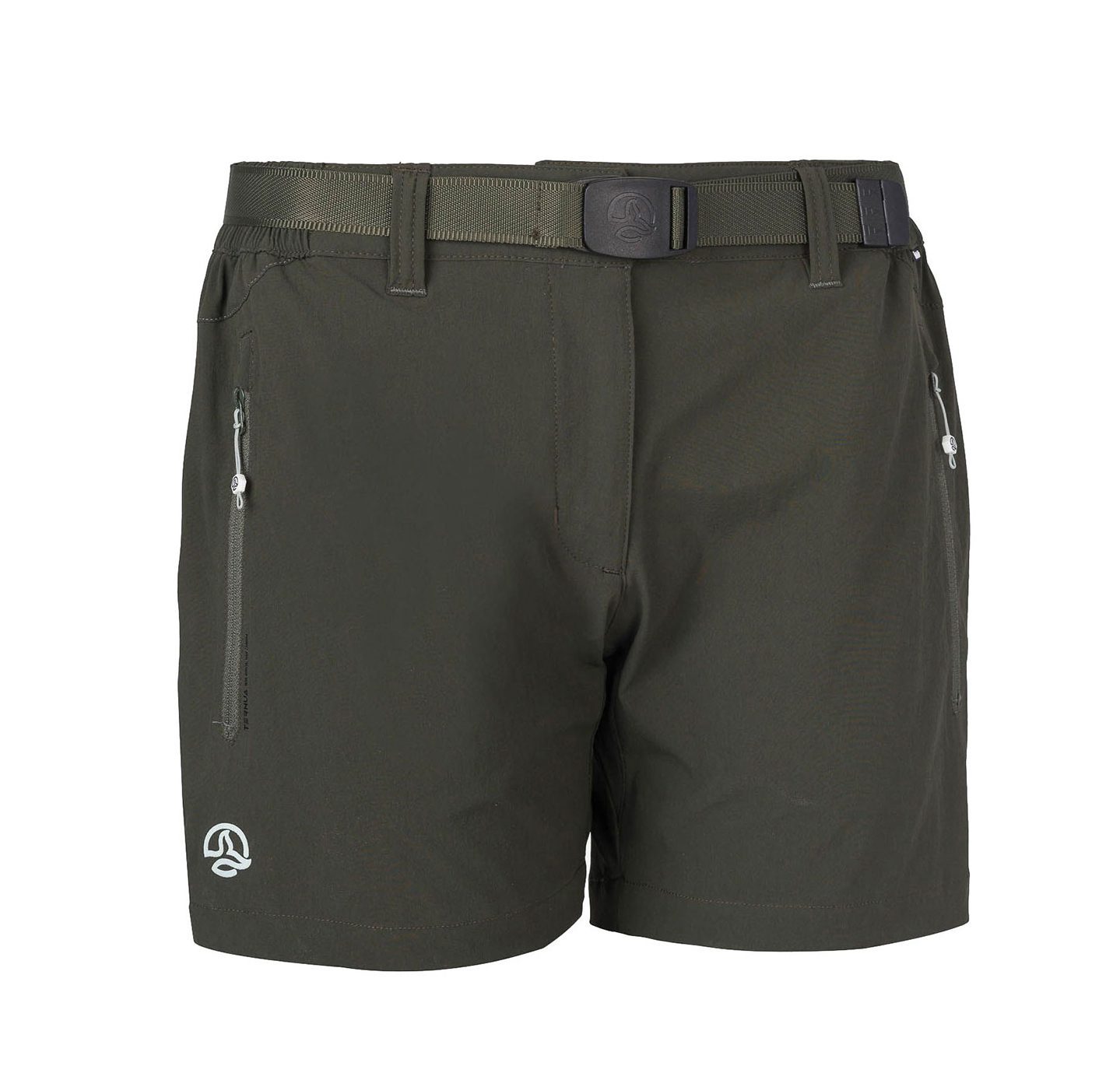 Шорты Ternua Friza Wmn темно-зеленого цвета для активного отдыха, походов, туристической одежды, спортивной одежды и снаряжения для путешествий