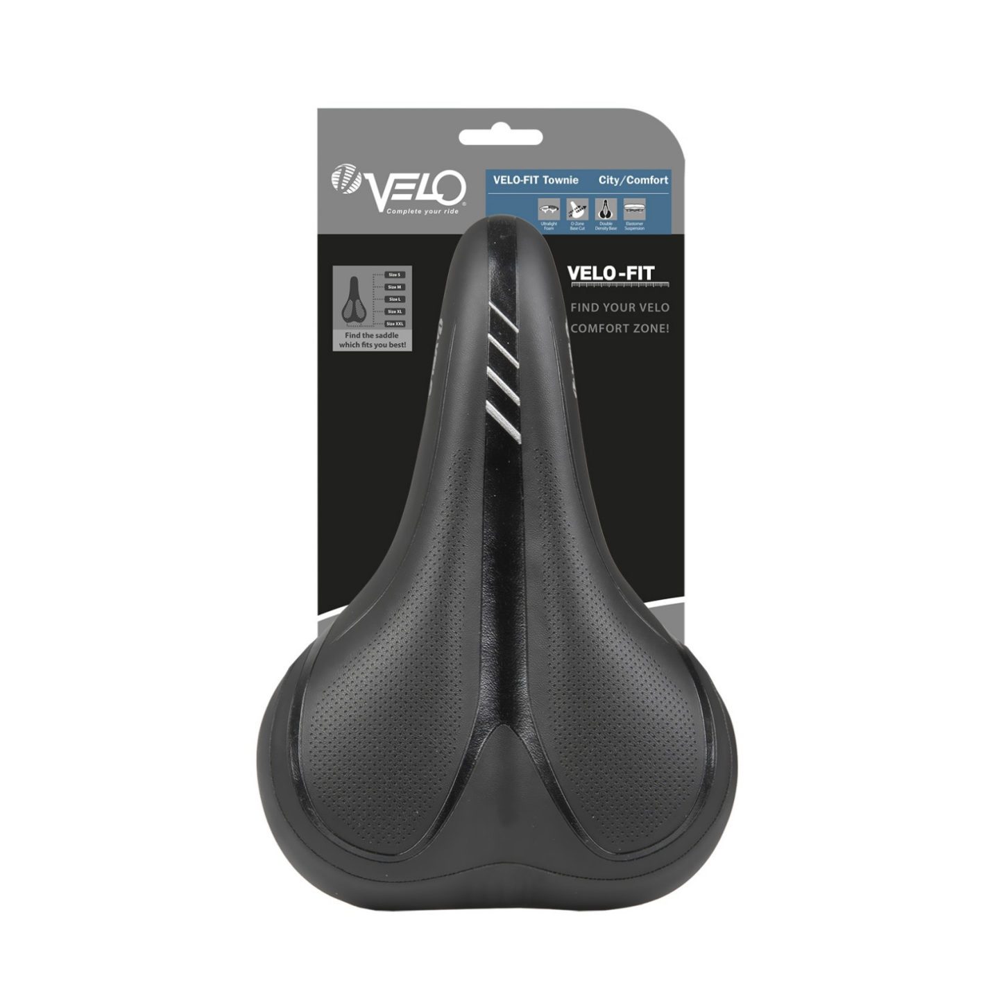 Качественное велосипедное седло VELO Velo-Fit Townie для городского и комфортного катания, экипировка для активного отдыха, одежда и обувь для пеших и туристических поездок, подходящие для путешествий и альпинизма в интернет-магазине активной жизни