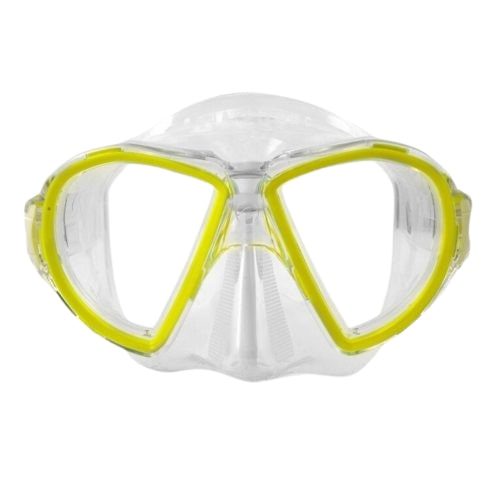 Маска для подводного плавания Aqualung Duetto Transp Yellow для активного отдыха, туристической и горной походной одежды, обуви и снаряжения для путешествий и альпинизма