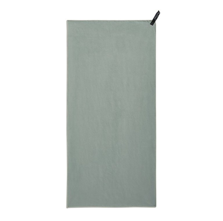 Махровое полотенце PackTowl RecPers Body XL для активного отдыха спорт туризм походы и путешествия с зелёной тканью