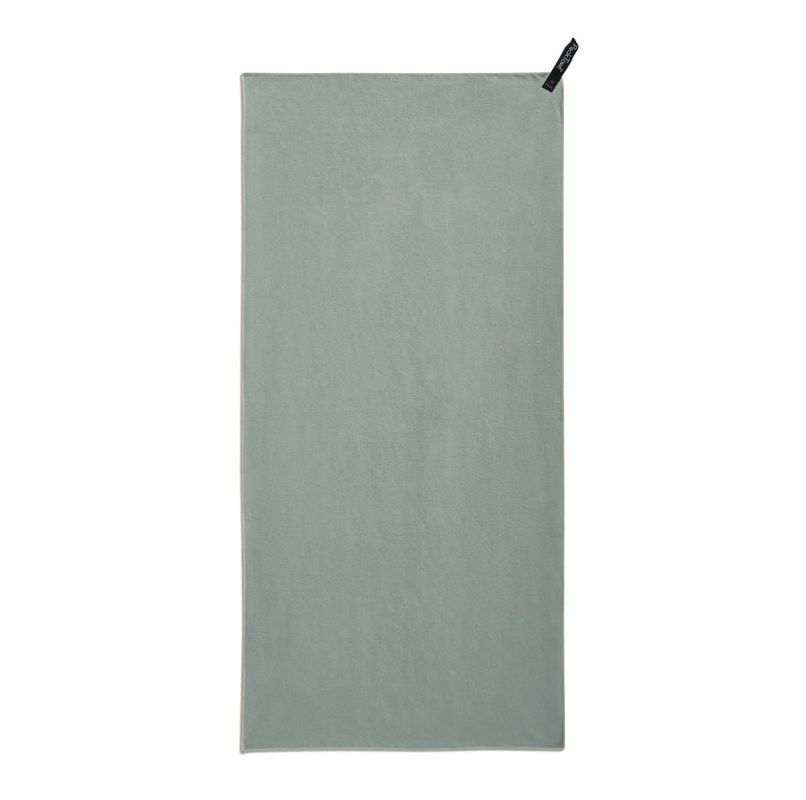 Махровое полотенце PackTowl RecPers Body XL для активного отдыха спорт туризм походы и путешествия с зелёной тканью