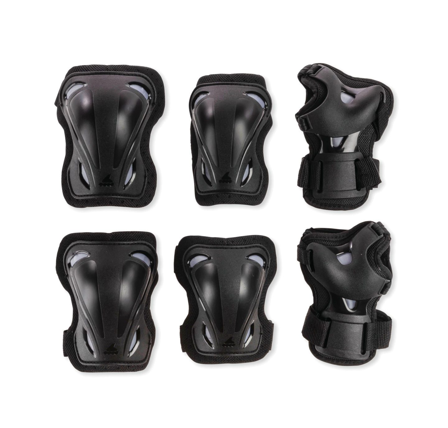 Комплект защиты для роликовых коньков Spokey Gear 3 Pack черный для активного отдыха, роллера, скейтбординга, катания в парке и путешествий на онлайн-магазине спортивной экипировки