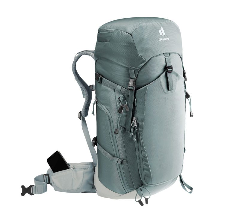 Рюкзак Deuter Trail Pro 34 SL для активного отдыха походов и путешествий с экипировкой для спортивной одежды, обуви и туристического снаряжения для онлайн магазина товаров для активной жизни