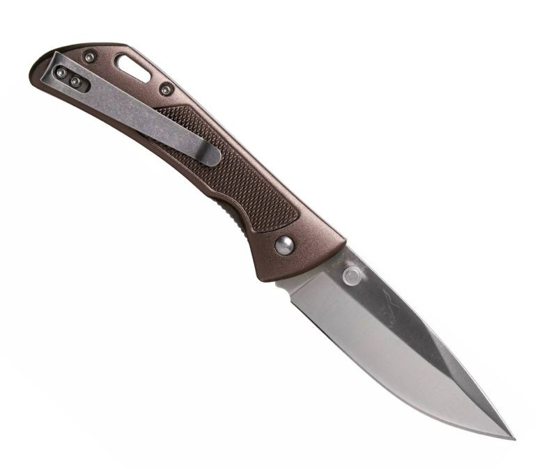 Туристический нож Boker Magnum Advance Dark Bronze для активного отдыха, путешествий и альпинизма с экипировкой для походов и горных восхождений