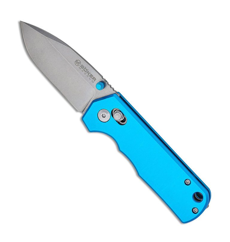 Карта нож Boker Magnum RockStub Blue Elox для активного отдыха, туризма и путешествий с профессиональной экипировкой для походов и восхождений