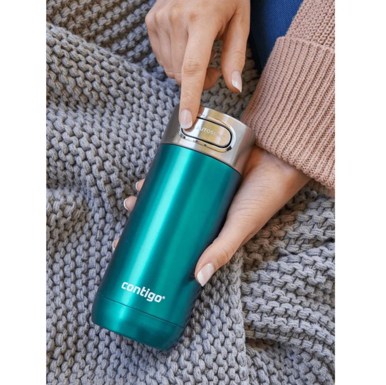 Термокружка Contigo Luxe Autoseal 360ml Biscay Bay для активного отдыха прогулок и путешествий, товары для любителей походов и приключений, одежда и обувь для активного образа жизни в интернет-магазине