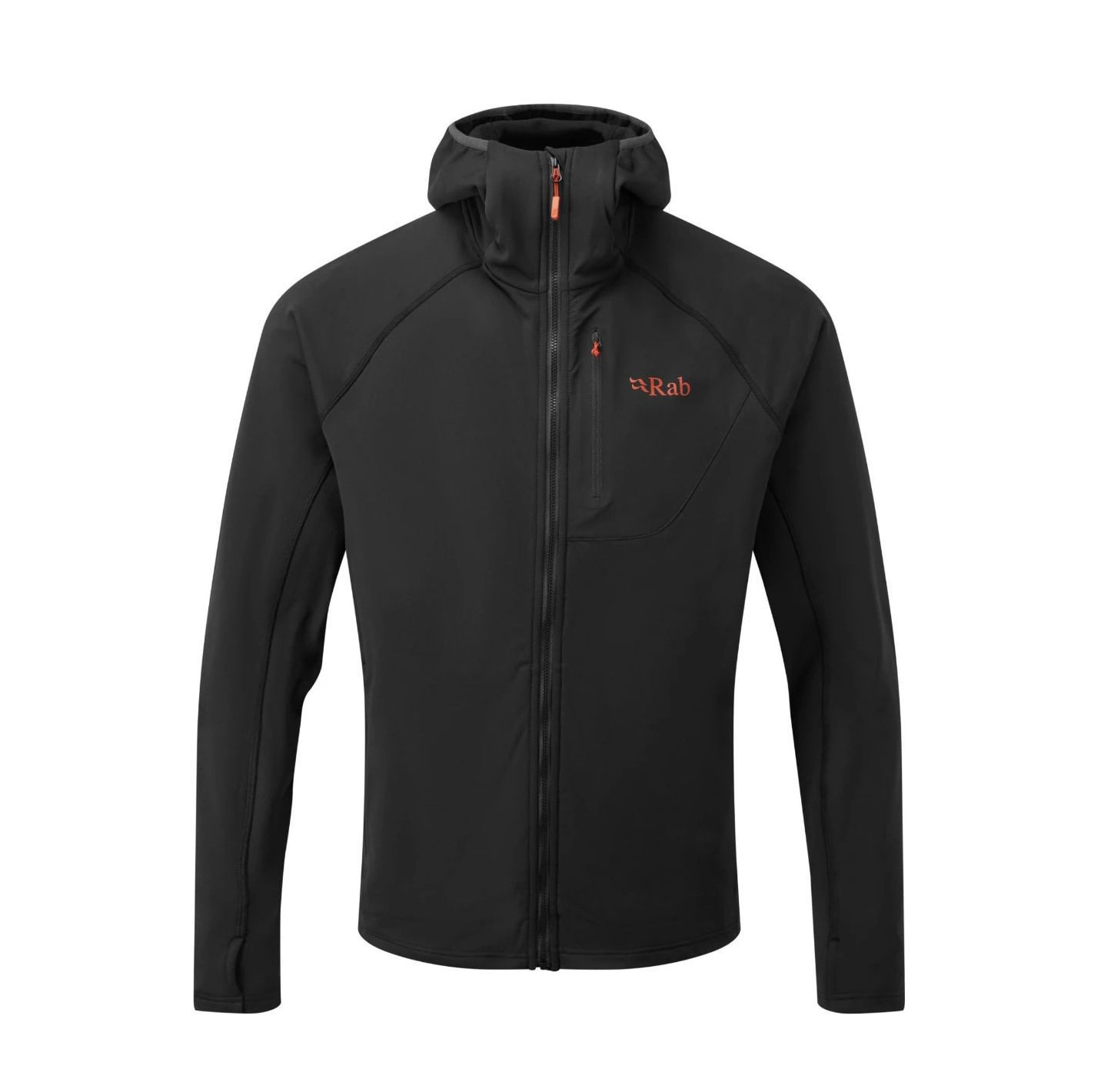 Флисовая куртка Rab Superflux Hoody Mns черная для активного отдыха, туризма, хайкинга, альпинизма и путешествий на сайте онлайн магазина экипировки для активной жизни