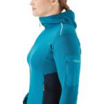 Флисовая куртка Rab Syncrino Mid Hoody Wmn в ультрамариновом цвете для активного отдыха, путешествий и хайкинга на сайте магазина товаров для активной жизни